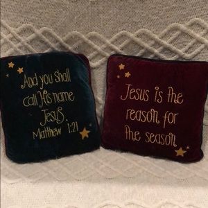 Christmas accent pillows